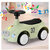 Loopauto met toeter en lichtjes 60 CM - vanaf 12 maanden - Beige