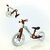 Foldable Bike - Opvouwbare Loopfiets met 1-Knops Systeem - 87 CM - Bruin - licht gewicht