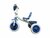 Driewieler kinderfiets - blauw - met pedalen - licht & geluid 63 CM