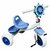 Driewieler kinderfiets - blauw - met pedalen - licht & geluid 63 CM