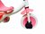 Driewieler kinderfiets - Roze - met pedalen - licht & geluid 63 CM