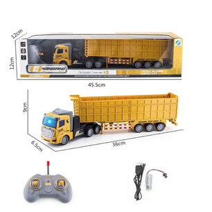 Afstand bestuurbaar vrachtwagen - Oplaadbaar - RC Vrachtwagen met laadbak - Engineering Kiepwagen Truck - 1:46 27MHZ - Afstand bestuurbaar vrachtwagen - Oplaadbaar - RC Vrachtwagen met laadbak - Engineering Kiepwagen Truck - 1:46 27MHZ -