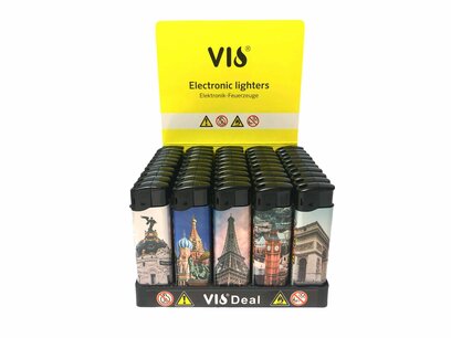 Cliquez sur les briquets avec l'impression des villes de l'UE Cliquez sur les briquets avec l'impression des villes de l'UE