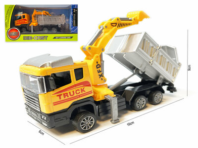 Excavator with bucket tipper toy - Die Cast metal Alloy vehicles - 16.5CM