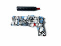 Gel Blaster- Blue Graffiti  - compleet set incl. gel ballen - oplaadbaar - 38CM