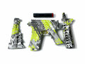 Gel Blaster- Elektrische geweer  - Green Graffiti M4- compleet set - 75CM