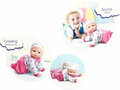 Kruip baby pop speelgoed - maakt geluiden en kruipt - Crawling Baby 32cm