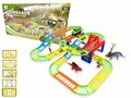 Dinosaurus Racebaan - Track set 60 stuks - inclusief dino's + auto en toebehoren