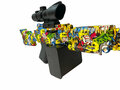 Gel Blaster- Elektrische orbeez geweer graffiti - compleet set incl. gel ballen - oplaadbaar - 80CM