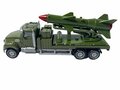 Diecast Metal Realistische Luchtverdediging Raket Truck Speelgoed. is van hoge kwaliteit gemaakt. - pull-back drive - 16.5 CM