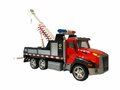 Vrachtwagen autotransporter + brandweerauto speelgoed set - Die Cast voertuigen Gift pack 2in1 - pull-back drive 