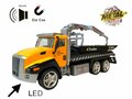 Vrachtwagen autotransporter + brandweerauto speelgoed set - Die Cast voertuigen Gift pack 2in1 - pull-back drive 