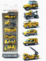 Mini werkvoertuigen set 6 stuks - model auto's Die Cast - mini alloy voertuigen mix set