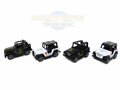 Model auto's 4 stuks in pak- Die Cast Metal Cars - Metaal mini auto's - Alloy Toys - speelgoed politie mini  jeeps
