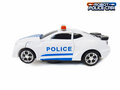 Robot Police Car 2 in 1 robot en auto transformer voertuig politie auto - led licht en geluid 22CM 