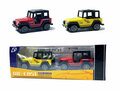 Speelgoed mini jeep auto's set - 2 stuks - model auto's Die Cast - mini alloy voertuigen set