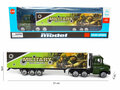 Vrachtwagen met oplegger van military - Die cast model voertuigen - 1:87 